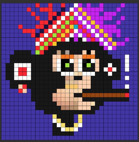 Cute Monkey Pixel#1