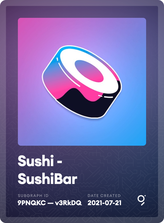 Sushi - SushiBar Subgraph