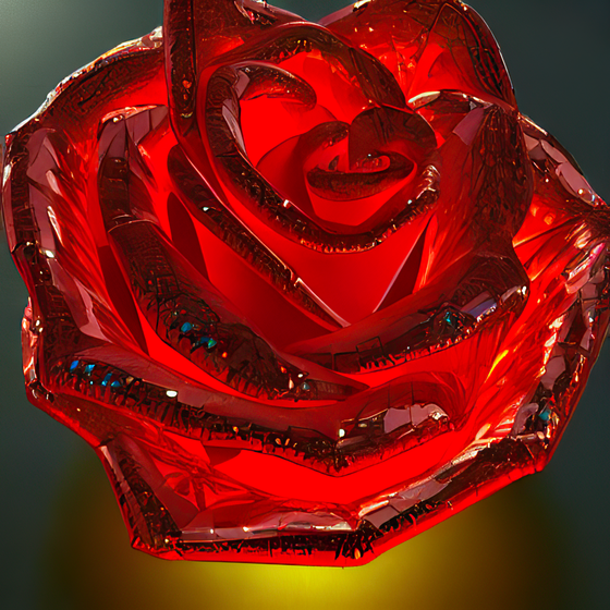 Diamond Rose of Love & Passion