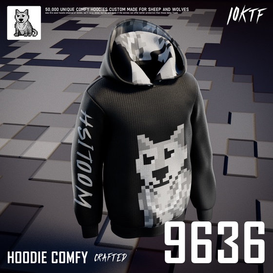Wolf Comfy Hoodie #9636