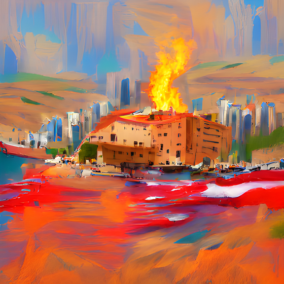 Burning The Old Town