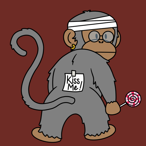 Kiss Me Monkey #1017