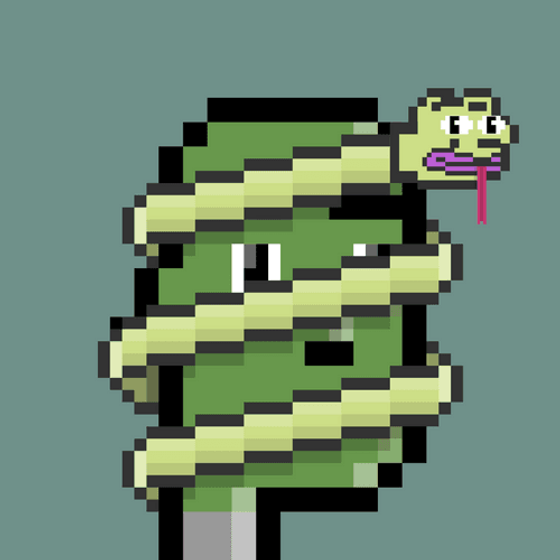 CryptoPunkPepe #158 Snake Chapo
