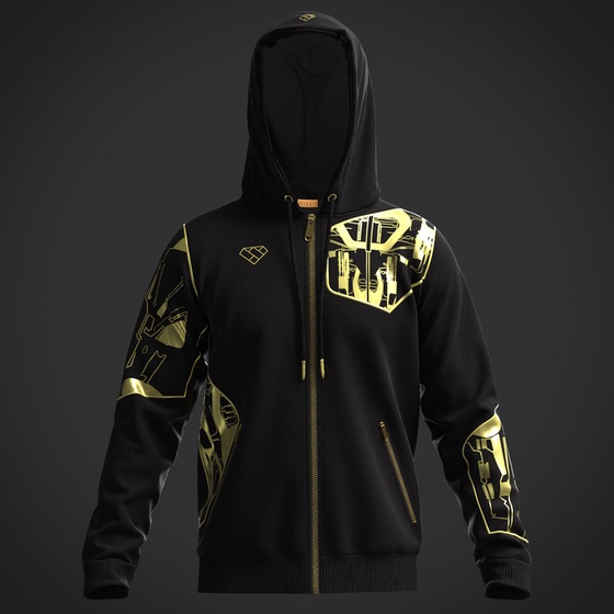 Cyberpunk Mech Collection Gold Mech Hoodie 96/100