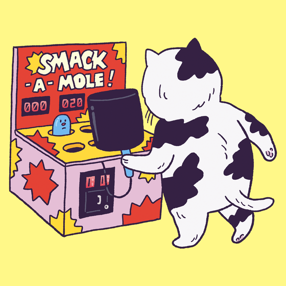 Smack A Mole Cat #1800