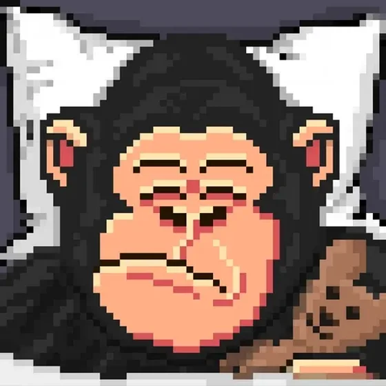 Pixel Ape #132 - Sleeping Arthur