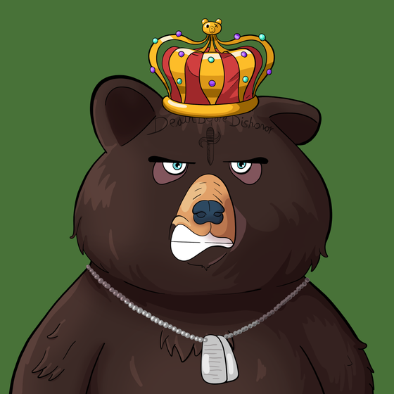 #4418 • Tidy Yawny Dark Bear