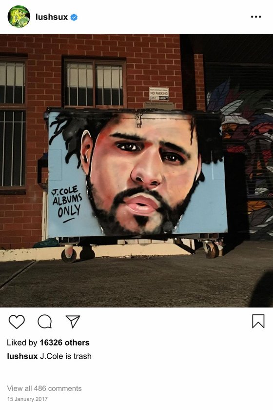 Lushsux #2574 - Mural J Cole