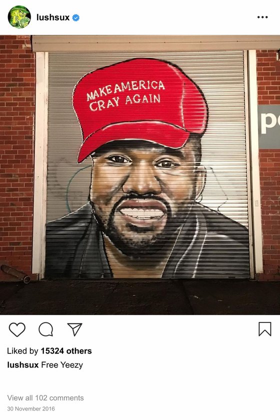 Lushsux #2535 - Mural Kanye West